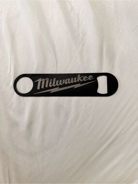 Milwaukee Black Metal Bar Blade Bottle Opener
